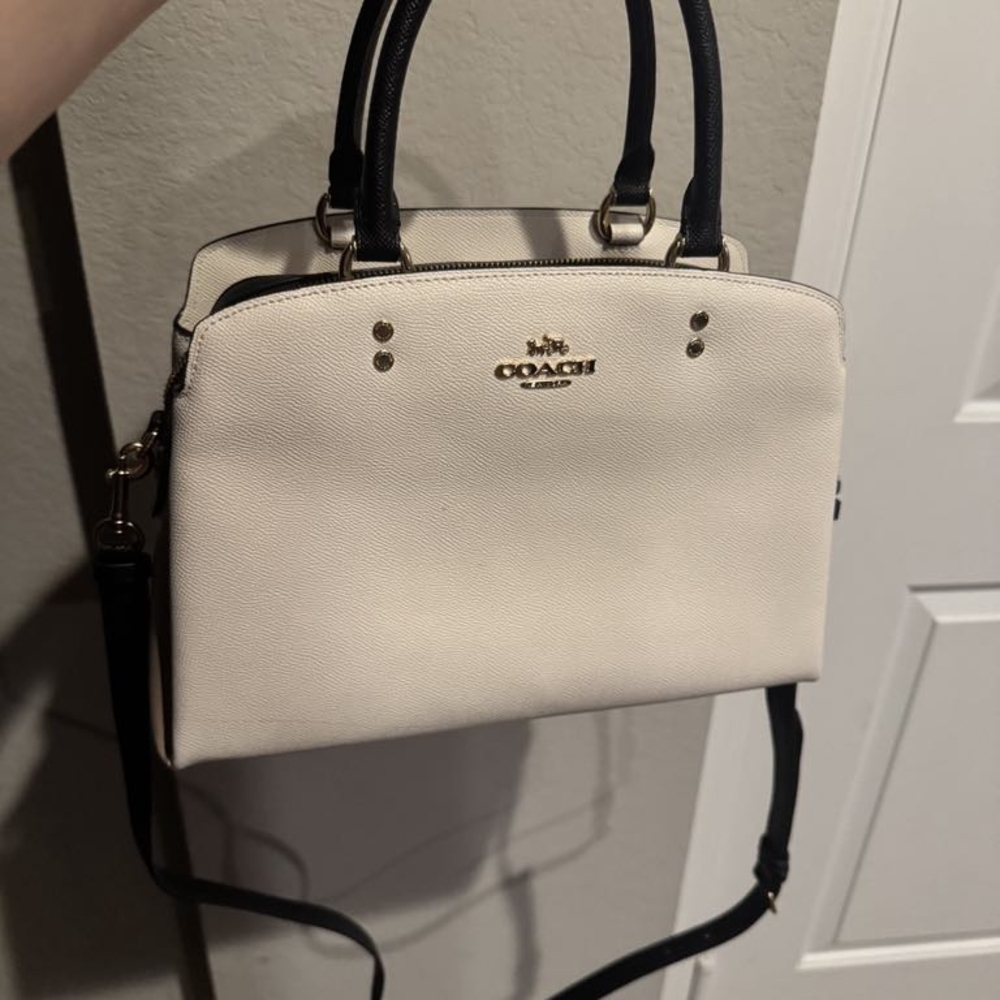 Coach Cream and Black Women's Bag